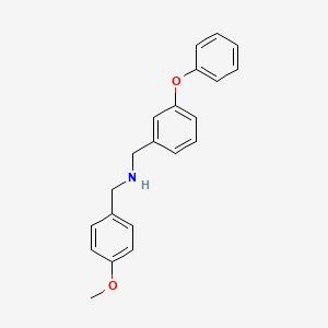 molecular formula C21H21NO2 B5754782 (4-methoxybenzyl)(3-phenoxybenzyl)amine 