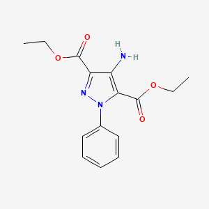 molecular formula C15H17N3O4 B5754794 4-氨基-1-苯基-1H-吡唑-3,5-二甲酸二乙酯 