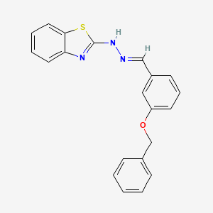 molecular formula C21H17N3OS B5754797 3-(benzyloxy)benzaldehyde 1,3-benzothiazol-2-ylhydrazone 