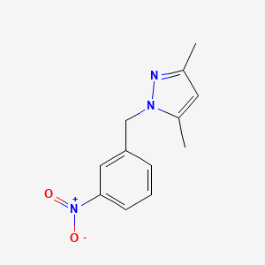 molecular formula C12H13N3O2 B5754799 3,5-dimethyl-1-(3-nitrobenzyl)-1H-pyrazole 