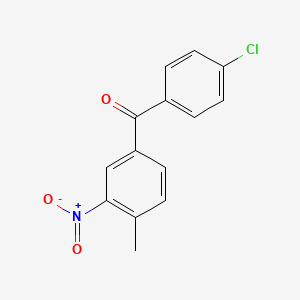 molecular formula C14H10ClNO3 B5754821 (4-chlorophenyl)(4-methyl-3-nitrophenyl)methanone 