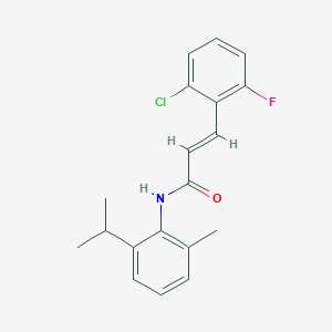 molecular formula C19H19ClFNO B5754822 3-(2-chloro-6-fluorophenyl)-N-(2-isopropyl-6-methylphenyl)acrylamide 