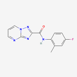 molecular formula C13H10FN5O B5754839 N-(4-fluoro-2-methylphenyl)[1,2,4]triazolo[1,5-a]pyrimidine-2-carboxamide 