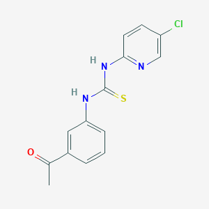 molecular formula C14H12ClN3OS B5754852 N-(3-acetylphenyl)-N'-(5-chloro-2-pyridinyl)thiourea 