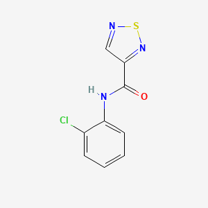 molecular formula C9H6ClN3OS B5754881 N-(2-chlorophenyl)-1,2,5-thiadiazole-3-carboxamide 