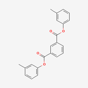 molecular formula C22H18O4 B5754884 bis(3-methylphenyl) isophthalate 
