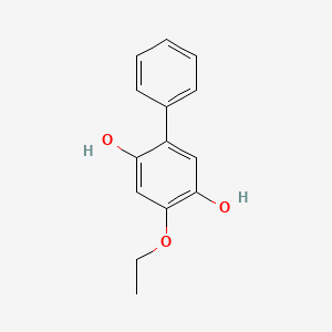 molecular formula C14H14O3 B575490 [1,1-Biphenyl]-2,5-diol,4-ethoxy- CAS No. 191666-62-3