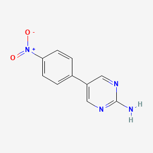 molecular formula C10H8N4O2 B5754917 5-(4-nitrophenyl)-2-pyrimidinamine 