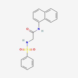 N~1~-1-naphthyl-N~2~-(phenylsulfonyl)glycinamide