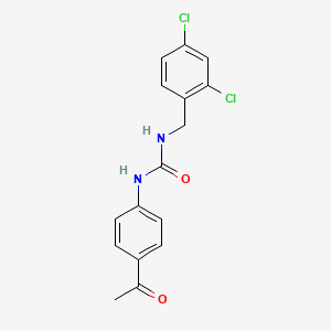 molecular formula C16H14Cl2N2O2 B5754950 N-(4-acetylphenyl)-N'-(2,4-dichlorobenzyl)urea 