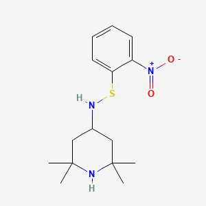 molecular formula C15H23N3O2S B5754985 2,2,6,6-tetramethyl-4-{[(2-nitrophenyl)thio]amino}piperidine 