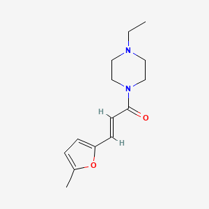 molecular formula C14H20N2O2 B5755005 1-ethyl-4-[3-(5-methyl-2-furyl)acryloyl]piperazine 