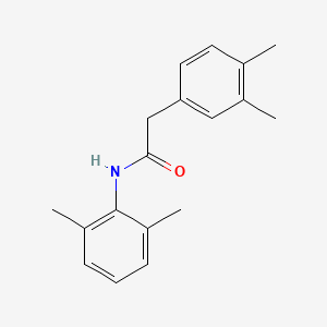 molecular formula C18H21NO B5755010 N-(2,6-dimethylphenyl)-2-(3,4-dimethylphenyl)acetamide 