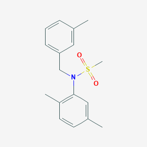 molecular formula C17H21NO2S B5755013 N-(2,5-dimethylphenyl)-N-(3-methylbenzyl)methanesulfonamide 