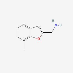 molecular formula C10H11NO B575507 (7-Methylbenzofuran-2-yl)methanamine CAS No. 165737-48-4