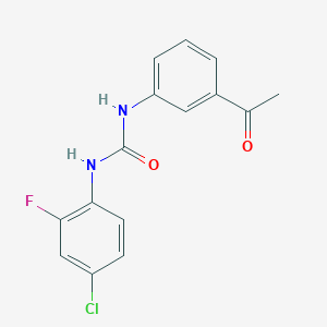 molecular formula C15H12ClFN2O2 B5755115 N-(3-acetylphenyl)-N'-(4-chloro-2-fluorophenyl)urea 