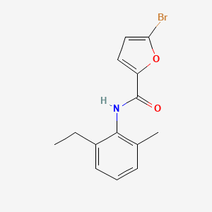 molecular formula C14H14BrNO2 B5755152 5-bromo-N-(2-ethyl-6-methylphenyl)-2-furamide 