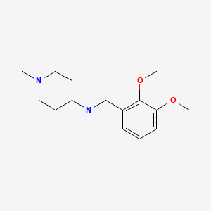 molecular formula C16H26N2O2 B5755159 N-(2,3-dimethoxybenzyl)-N,1-dimethyl-4-piperidinamine 