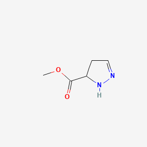 molecular formula C5H8N2O2 B575517 methyl 4,5-dihydro-1H-pyrazole-5-carboxylate CAS No. 164928-01-2
