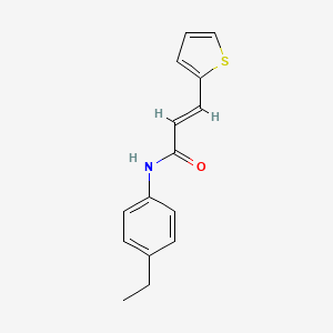 molecular formula C15H15NOS B5755193 N-(4-ethylphenyl)-3-(2-thienyl)acrylamide 