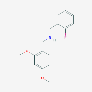 molecular formula C16H18FNO2 B5755194 (2,4-dimethoxybenzyl)(2-fluorobenzyl)amine 