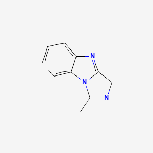 molecular formula C10H9N3 B575520 1-methyl-3H-imidazo[1,5-a]benzimidazole CAS No. 180634-95-1