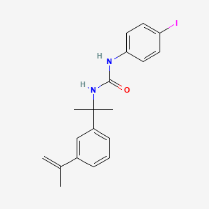 molecular formula C19H21IN2O B5755208 N-(4-iodophenyl)-N'-[1-(3-isopropenylphenyl)-1-methylethyl]urea 