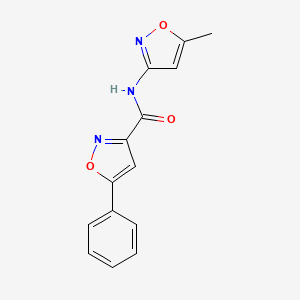 molecular formula C14H11N3O3 B5755249 N-(5-methyl-3-isoxazolyl)-5-phenyl-3-isoxazolecarboxamide 