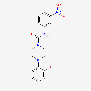 molecular formula C17H17FN4O3 B5755251 4-(2-fluorophenyl)-N-(3-nitrophenyl)-1-piperazinecarboxamide 