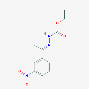 molecular formula C11H13N3O4 B5755261 ethyl 2-[1-(3-nitrophenyl)ethylidene]hydrazinecarboxylate 