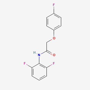 molecular formula C14H10F3NO2 B5755271 N-(2,6-difluorophenyl)-2-(4-fluorophenoxy)acetamide 
