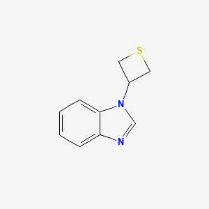 molecular formula C10H10N2S B575530 1-(Thietan-3-yl)-1H-benzo[d]imidazole CAS No. 182193-18-6