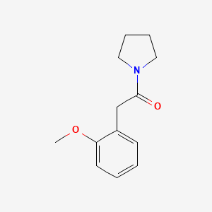 molecular formula C13H17NO2 B5755333 1-[(2-methoxyphenyl)acetyl]pyrrolidine 