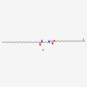 molecular formula C47H95ClN2O3 B575536 Isostearyl behenamidopropyl betainate chloride CAS No. 185022-44-0
