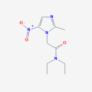 molecular formula C10H16N4O3 B5755387 N,N-diethyl-2-(2-methyl-5-nitro-1H-imidazol-1-yl)acetamide 
