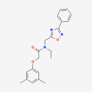 molecular formula C21H23N3O3 B5755410 2-(3,5-dimethylphenoxy)-N-ethyl-N-[(3-phenyl-1,2,4-oxadiazol-5-yl)methyl]acetamide 