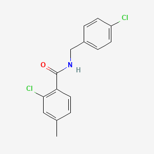 molecular formula C15H13Cl2NO B5755427 2-chloro-N-(4-chlorobenzyl)-4-methylbenzamide 