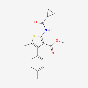 methyl 2-[(cyclopropylcarbonyl)amino]-5-methyl-4-(4-methylphenyl)-3-thiophenecarboxylate