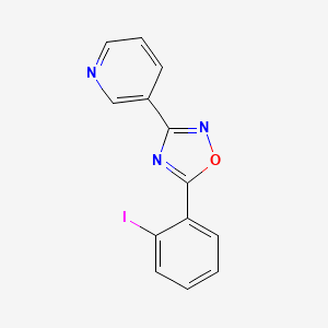 molecular formula C13H8IN3O B5755455 3-[5-(2-iodophenyl)-1,2,4-oxadiazol-3-yl]pyridine 