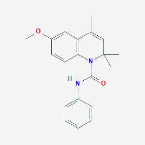 molecular formula C20H22N2O2 B5755463 6-methoxy-2,2,4-trimethyl-N-phenyl-1(2H)-quinolinecarboxamide CAS No. 336176-71-7