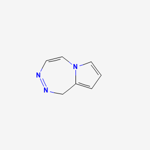 molecular formula C7H7N3 B575547 1h-Pyrrolo[2,1-d][1,2,5]triazepine CAS No. 176302-86-6