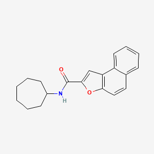molecular formula C20H21NO2 B5755486 N-cycloheptylnaphtho[2,1-b]furan-2-carboxamide 