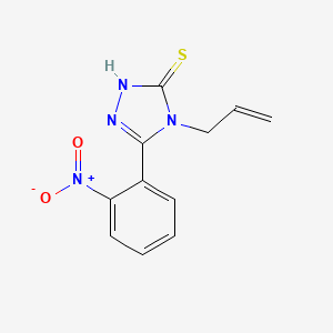 molecular formula C11H10N4O2S B5755499 4-allyl-5-(2-nitrophenyl)-4H-1,2,4-triazole-3-thiol 