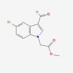 molecular formula C12H10BrNO3 B5755505 methyl (5-bromo-3-formyl-1H-indol-1-yl)acetate 