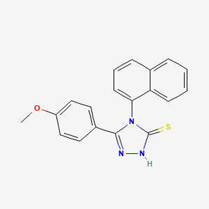 molecular formula C19H15N3OS B5755512 5-(4-methoxyphenyl)-4-(1-naphthyl)-2,4-dihydro-3H-1,2,4-triazole-3-thione 