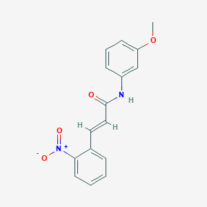molecular formula C16H14N2O4 B5755516 N-(3-methoxyphenyl)-3-(2-nitrophenyl)acrylamide 