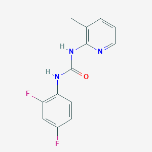 molecular formula C13H11F2N3O B5755557 N-(2,4-difluorophenyl)-N'-(3-methyl-2-pyridinyl)urea 