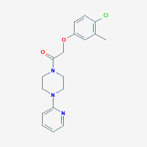 molecular formula C18H20ClN3O2 B5755577 1-[(4-chloro-3-methylphenoxy)acetyl]-4-(2-pyridinyl)piperazine 