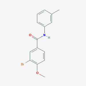 molecular formula C15H14BrNO2 B5755589 3-bromo-4-methoxy-N-(3-methylphenyl)benzamide 