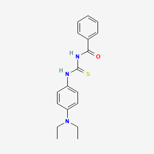 molecular formula C18H21N3OS B5755594 N-({[4-(diethylamino)phenyl]amino}carbonothioyl)benzamide 